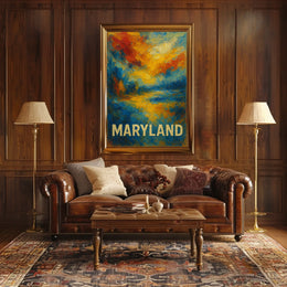 Maryland Abstract Landscape Abstract Poster