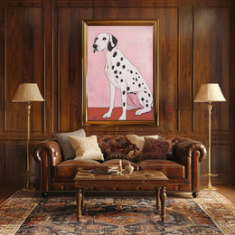Dalmatian Dog Poster Modern Minimalist Wall Art