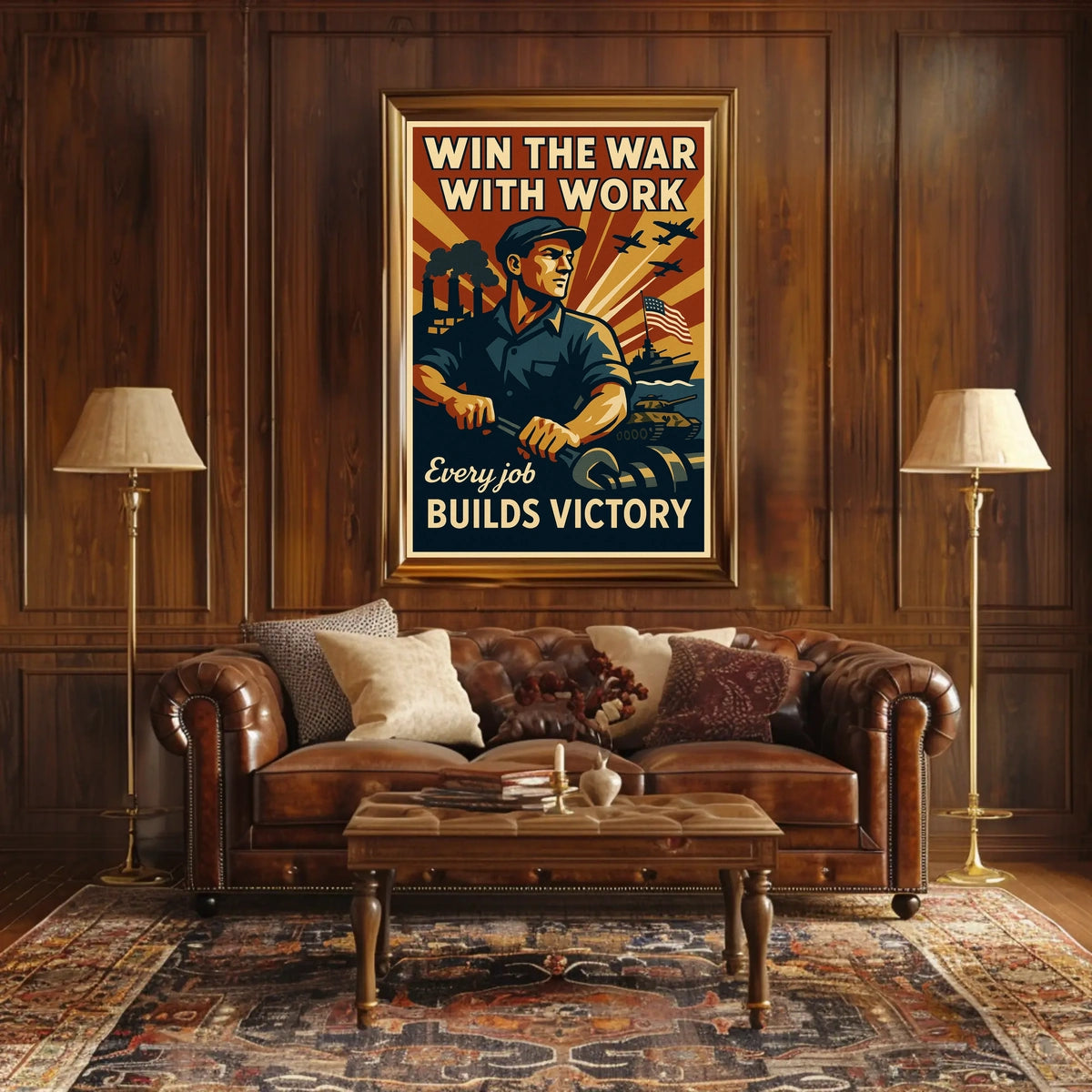 Win the War with Work Poster