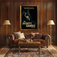 Vintage Jockey in Noir-Inspired Sports Poster