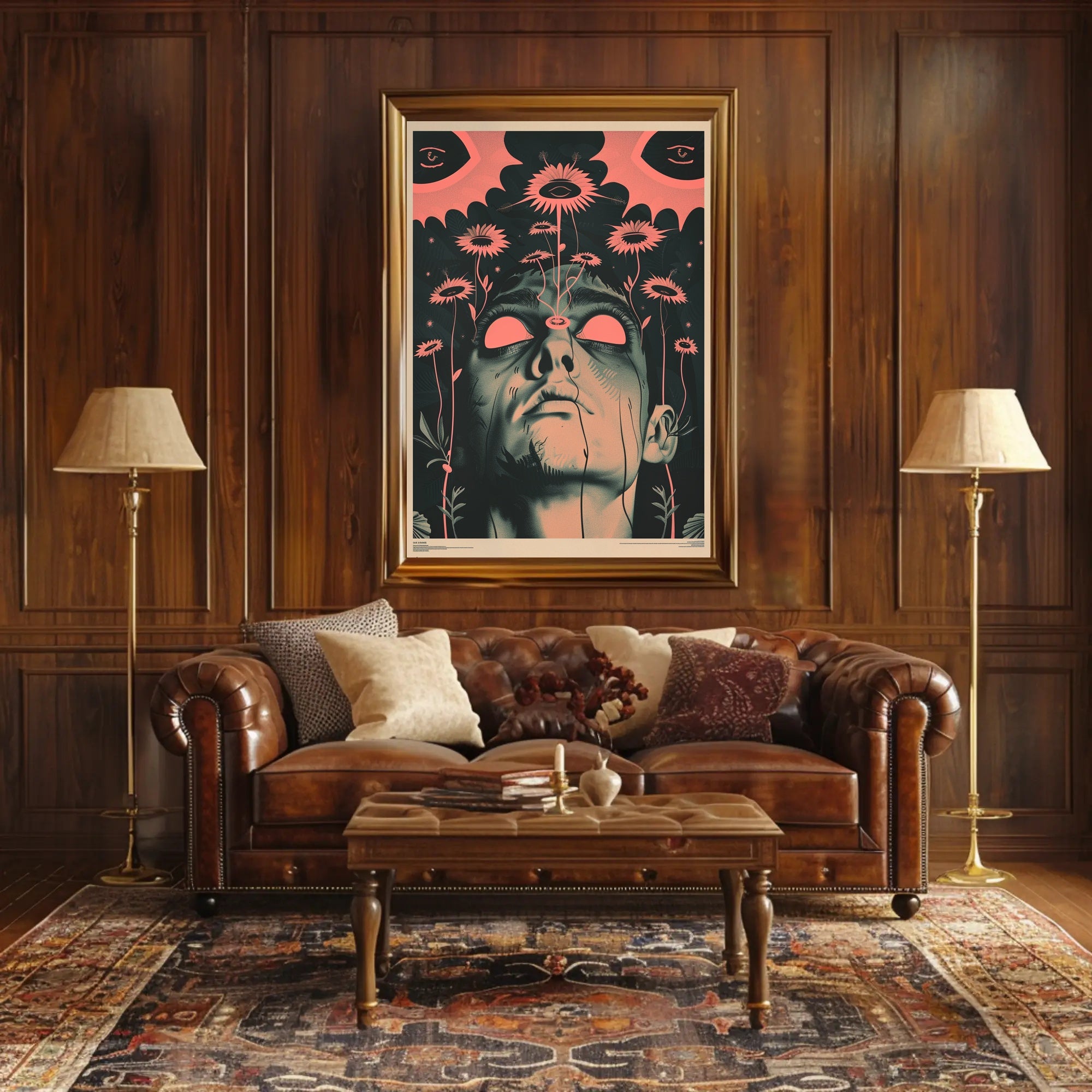 Surreal Floral Vision Art Print Poster for Home Decor PosterGoat