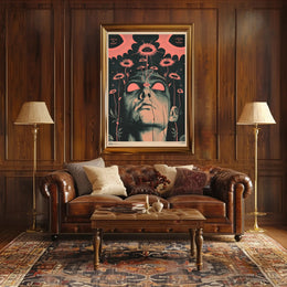 Surreal Floral Vision Art Print Poster for Home Decor PosterGoat
