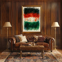 Abstract Watercolor Flag Poster