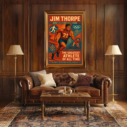 Jim Thorpe Legendary Athlete Poster
