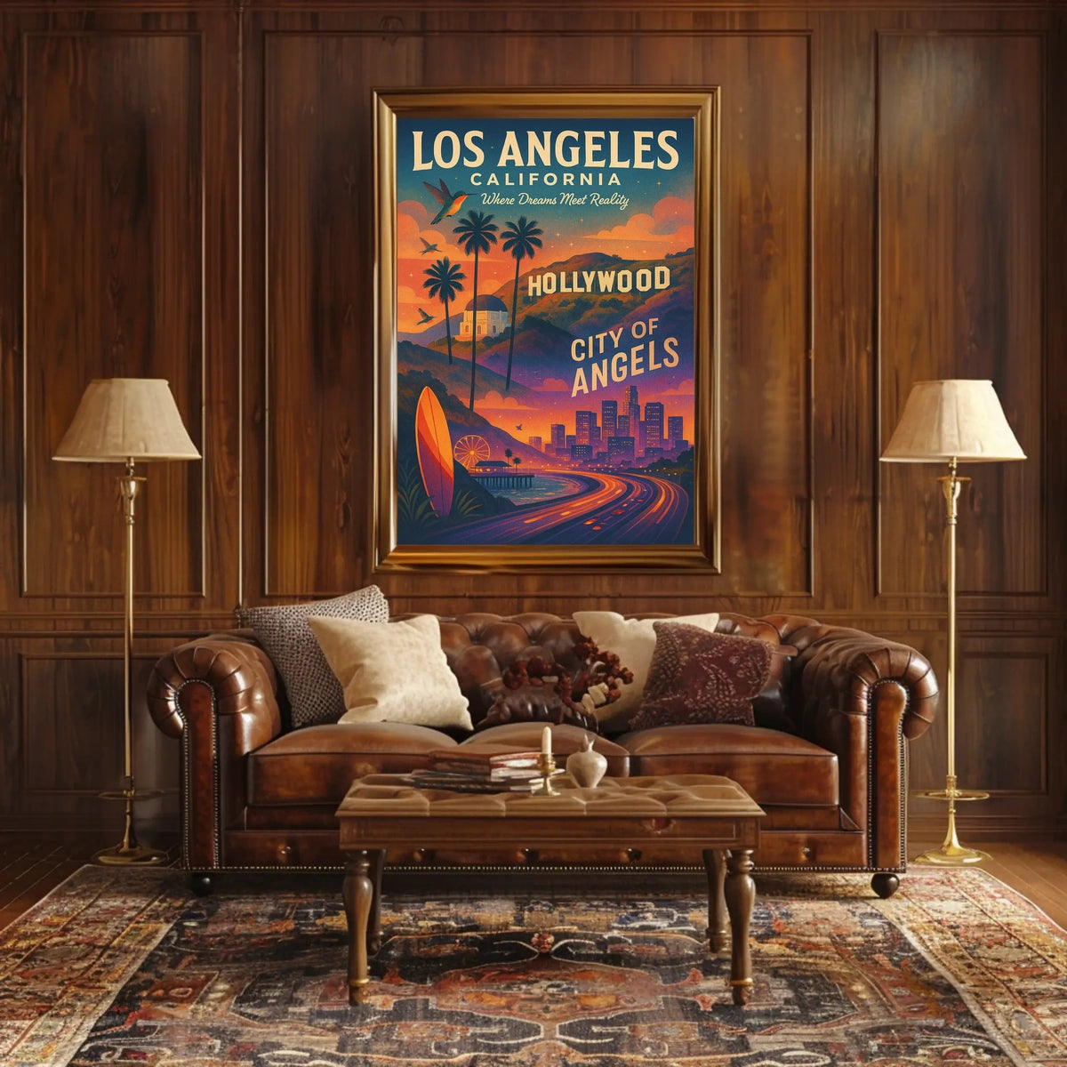 Los Angeles City Of Angels Poster