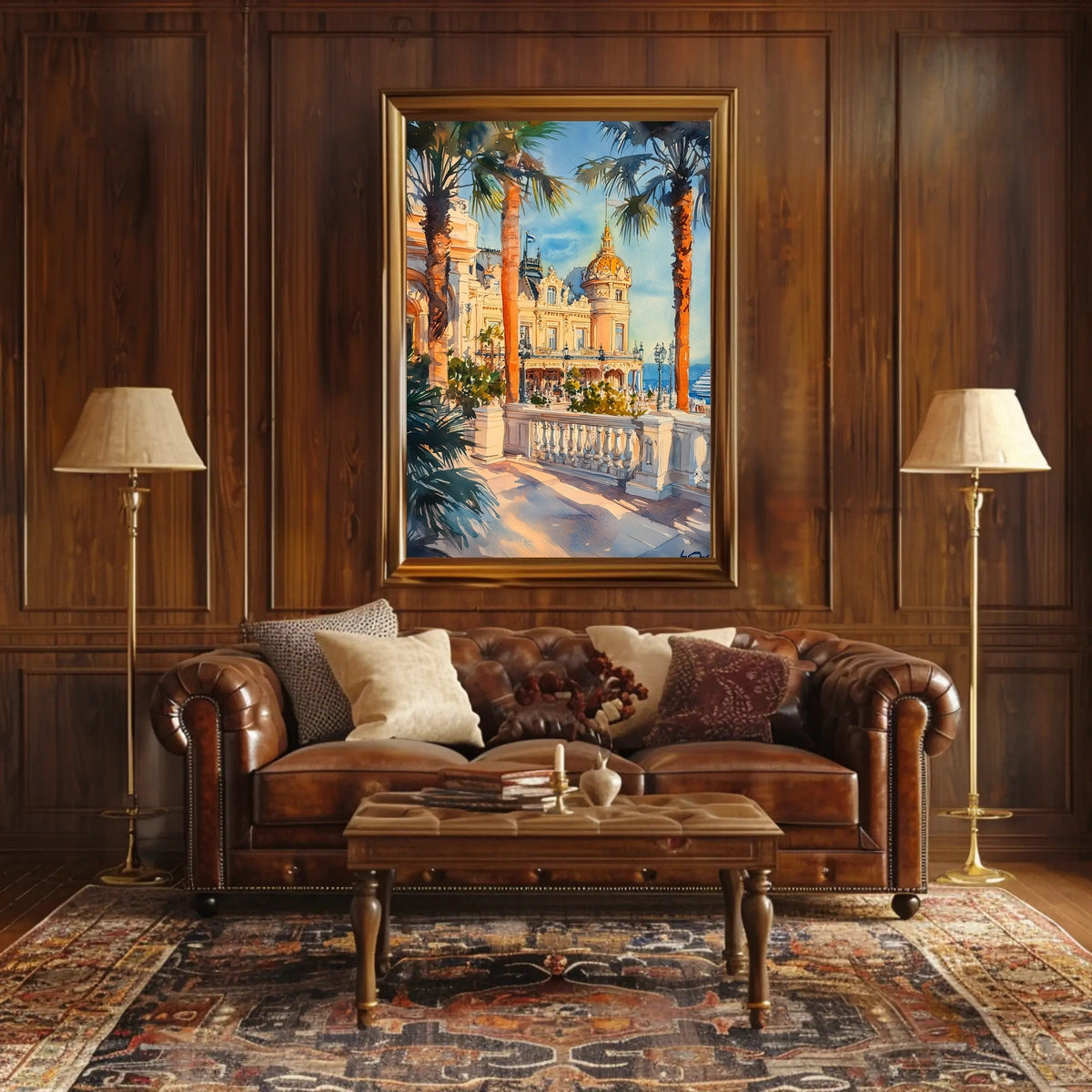 Monaco Monte Carlo Casino Square View Poster