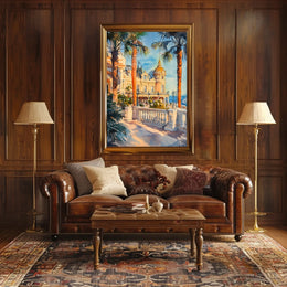 Monaco Monte Carlo Casino Square View Poster