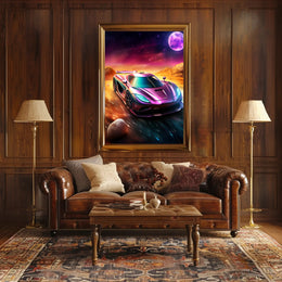 Futuristic Drive Poster PosterGoat
