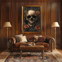 Skull And Roses Poster