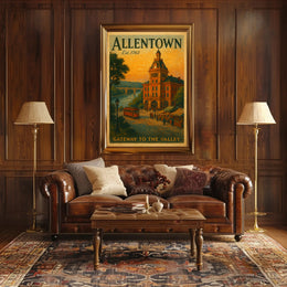 Vintage Allentown: Gateway to the Valley Urban Poster