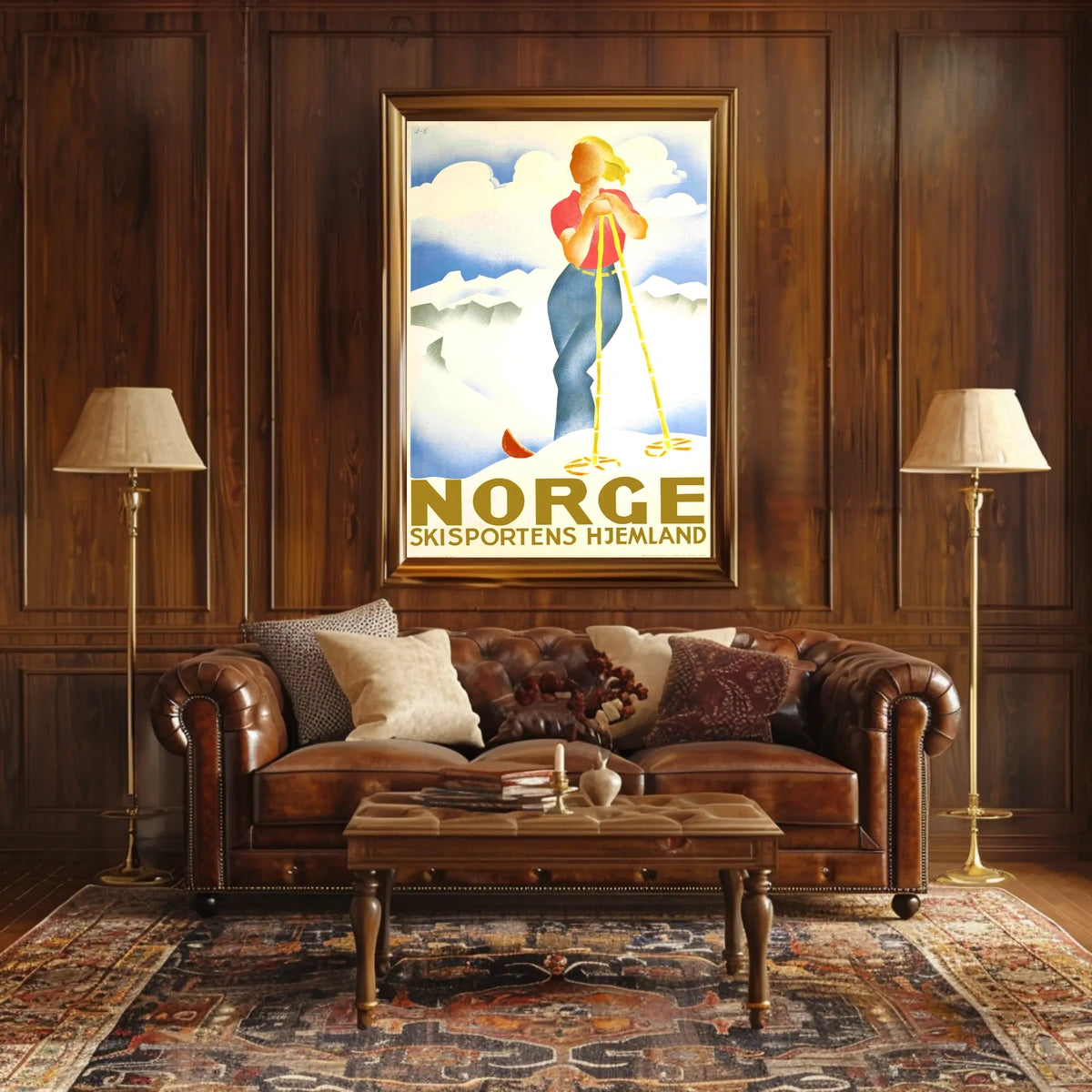 Norge Skisportens Hjemland Poster