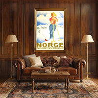 Norge Skisportens Hjemland Poster