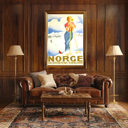 Norge Skisportens Hjemland Poster