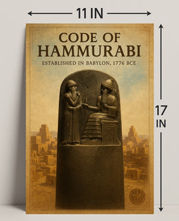 Code of Hammurabi Wall Art Print Decor PosterGoat