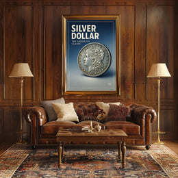 Silver Dollar The American Classic Poster PosterGoat