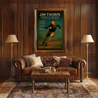 Jim Thorpe Iconic Sports Legend Jim Thorpe Poster
