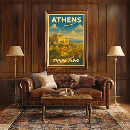 Athens Travel Poster
