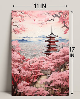 Cherry Blossom Serenity Poster