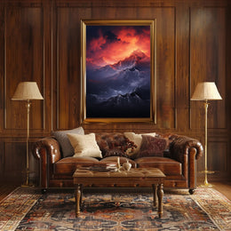 Majestic Mountain Sunrise Poster