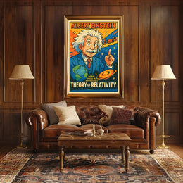 Albert Einstein Theory Of Relativity Poster