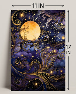 Mystical Moonlit Night Artistry Fantasy or Mythology Poster