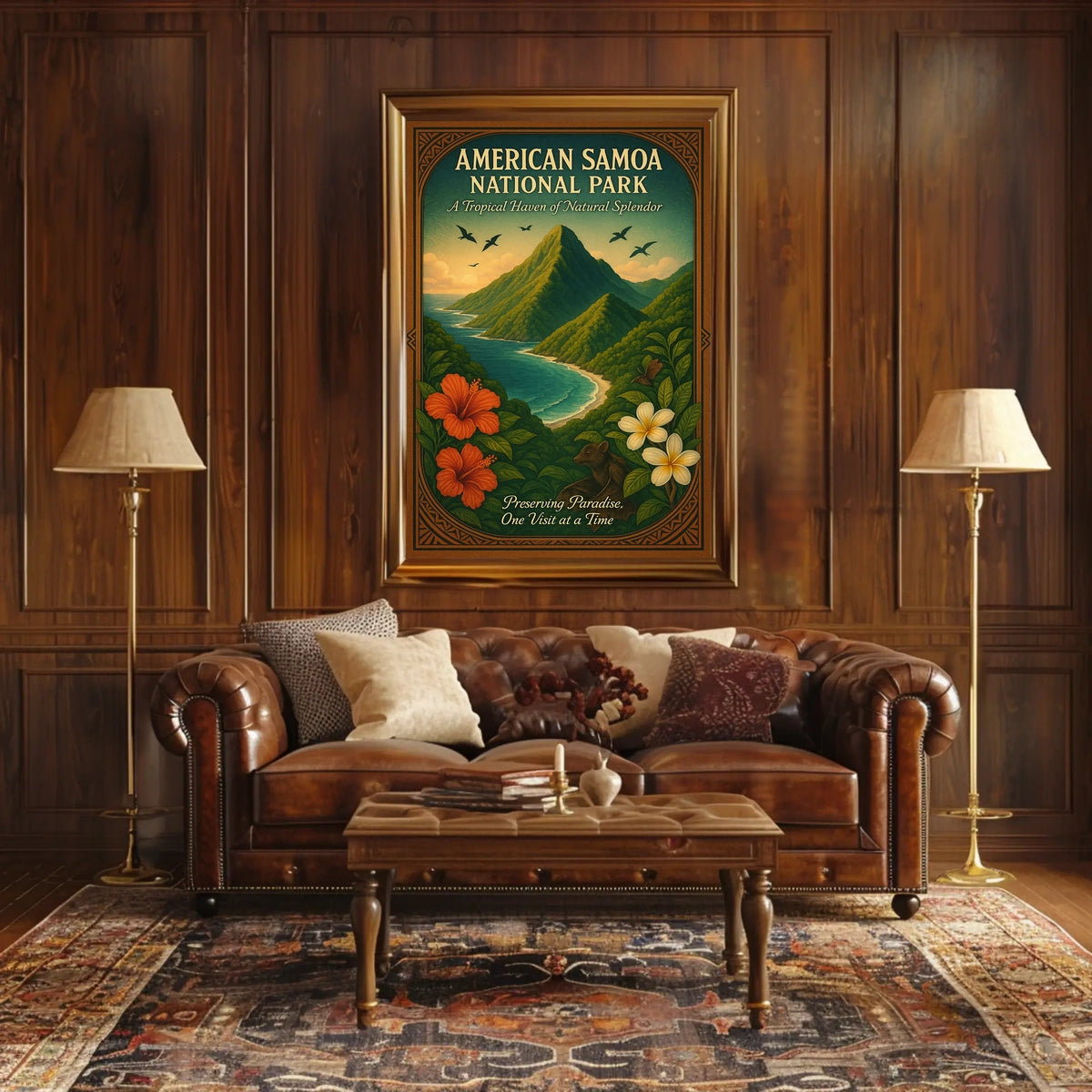 American Samoa National Park: Tropical Paradise National Park Poster