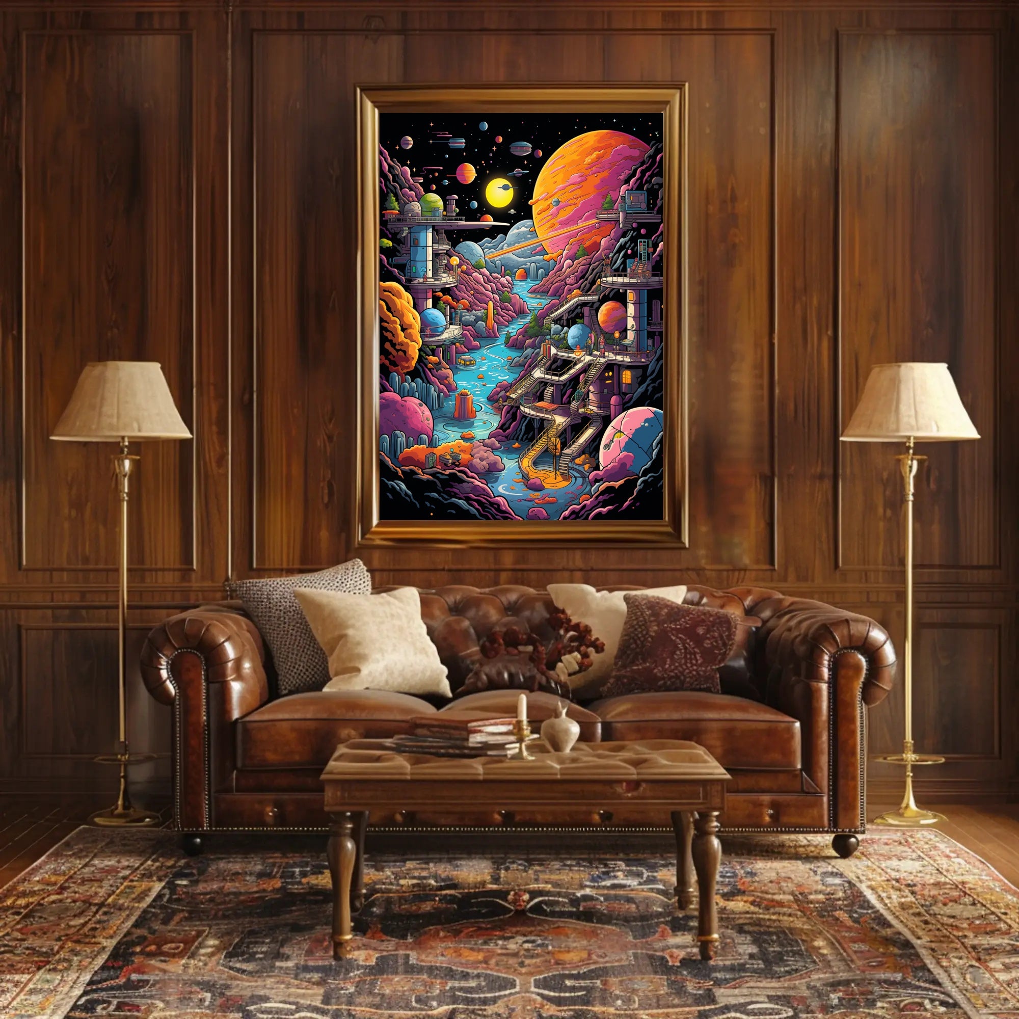 Cosmic Landscape Adventure Poster PosterGoat