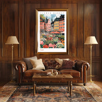 Flower Market in Oslo Poster PosterGoat