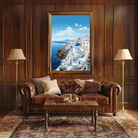 Santorini Serenity Poster PosterGoat