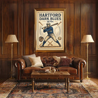 Hartford Dark Blues 1870s Baseball Poster PosterGoat