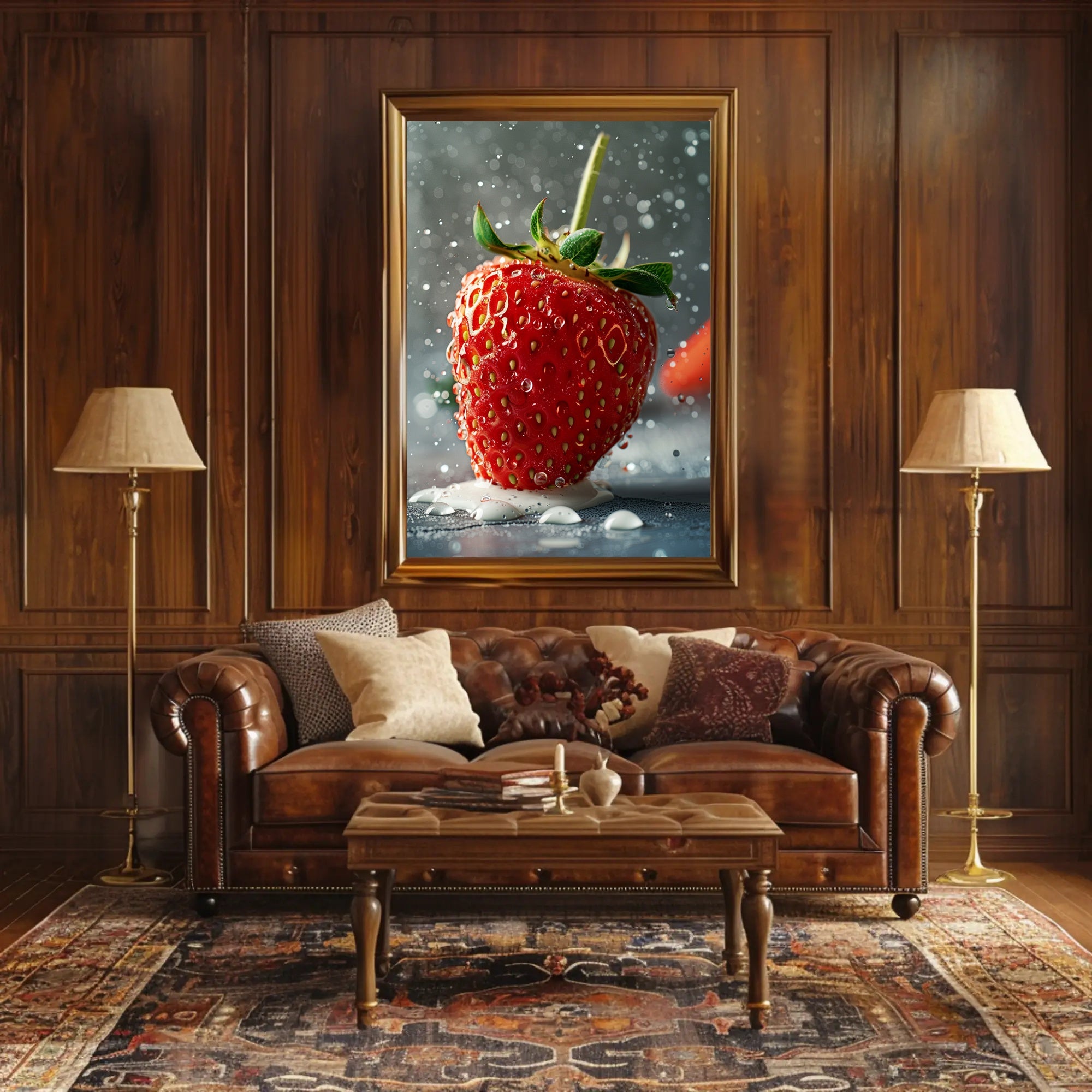 Juicy Strawberry Delight Poster PosterGoat