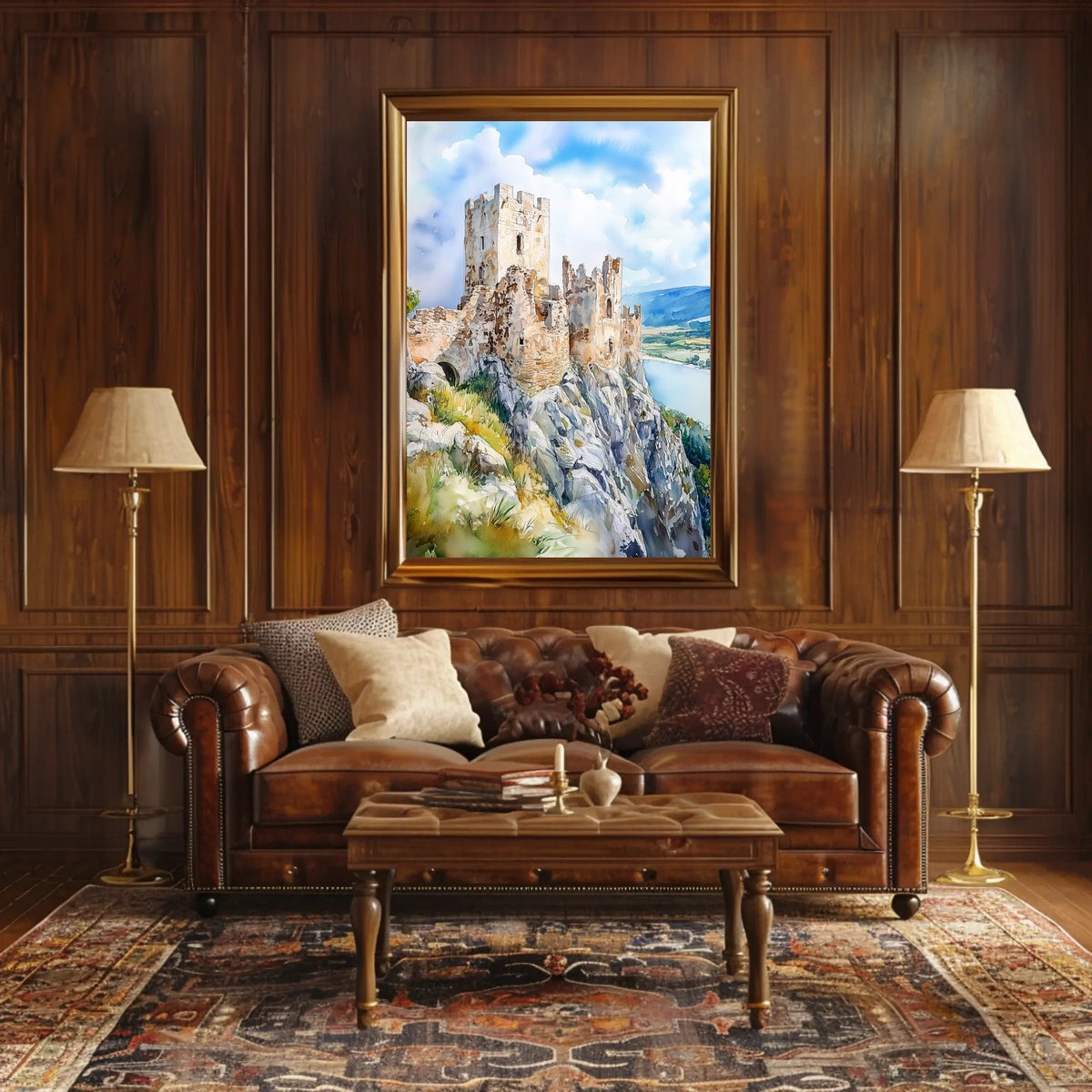 Slovakia Devin Castle Ruins Scenic View Wall Decor Poster