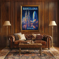 Barcelona A Vibrant Cityscape Poster