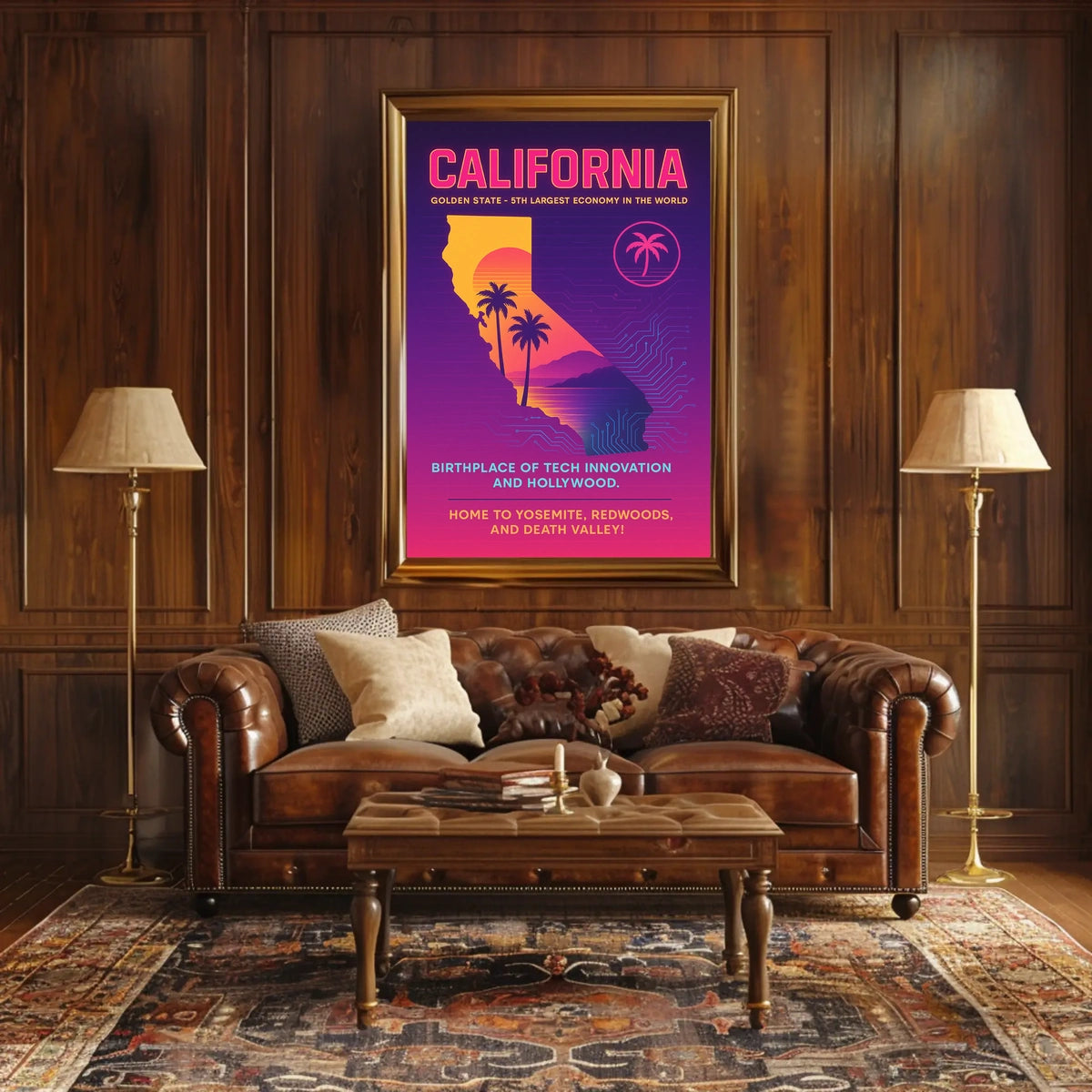 California The Golden State Poster