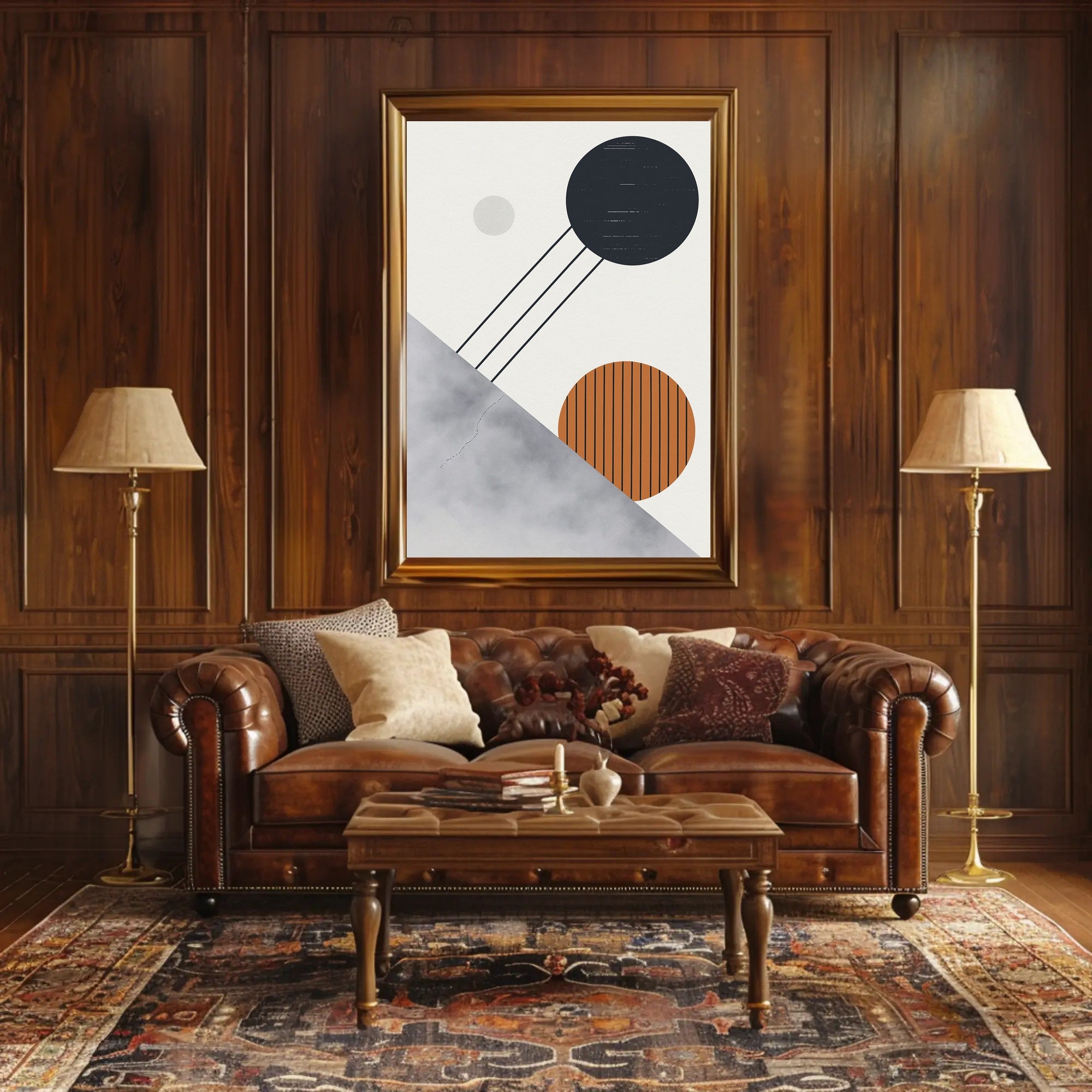 Geometric Harmony Poster PosterGoat