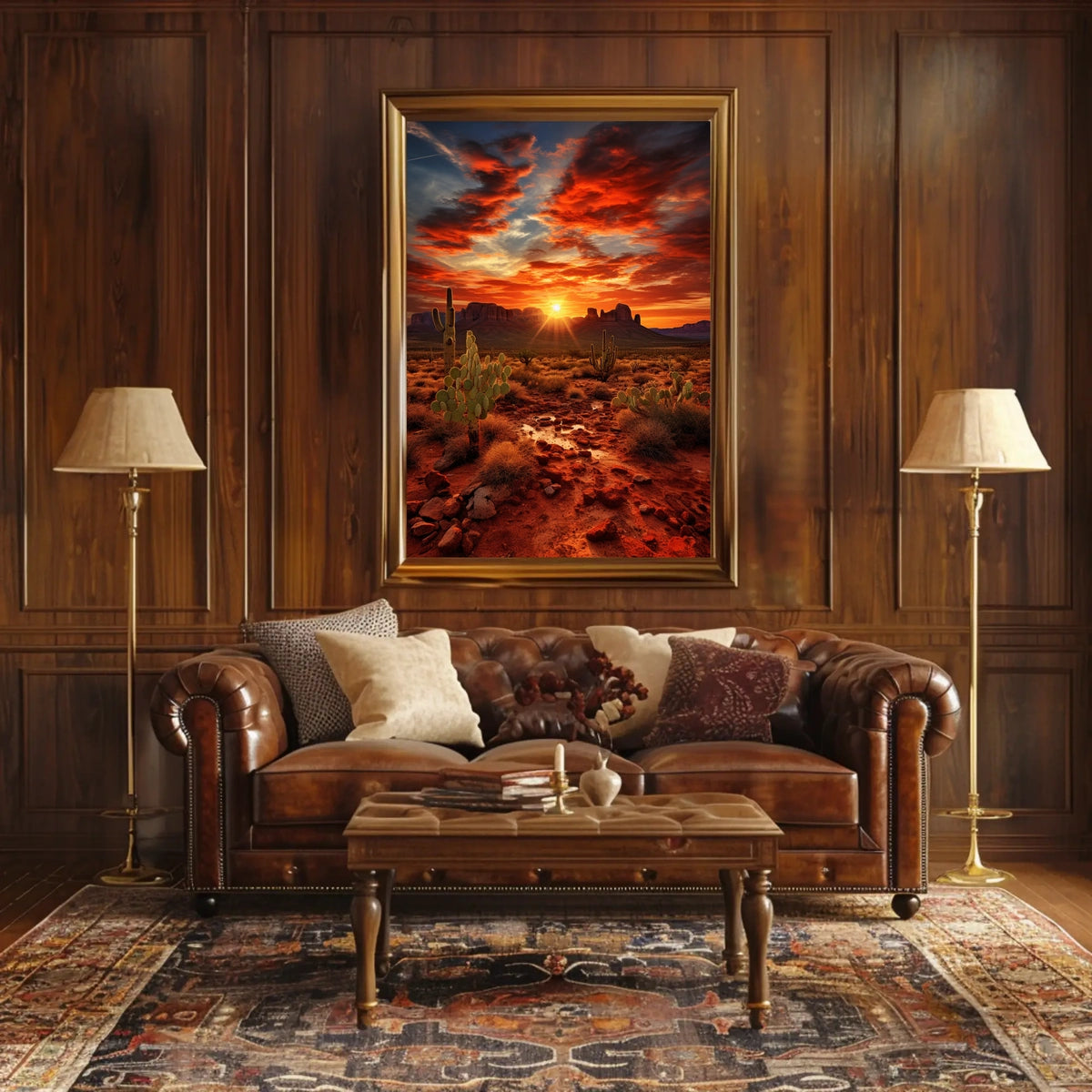 Desert Sunset Serenity Poster