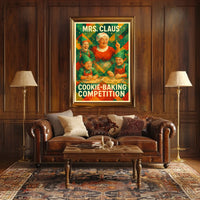 Mrs. Claus Cookie-Baking Competition Poster