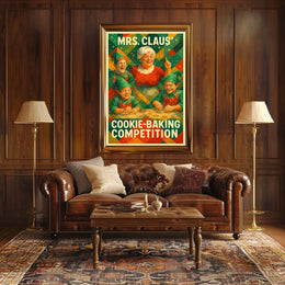 Mrs. Claus Cookie-Baking Competition Poster