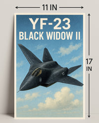 YF-23 Black Widow II Poster PosterGoat
