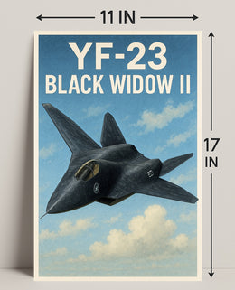 YF-23 Black Widow II Poster PosterGoat