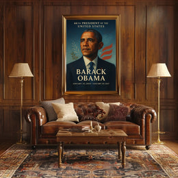 Barack Obama Classic Portrait Historical or Presidential Poster