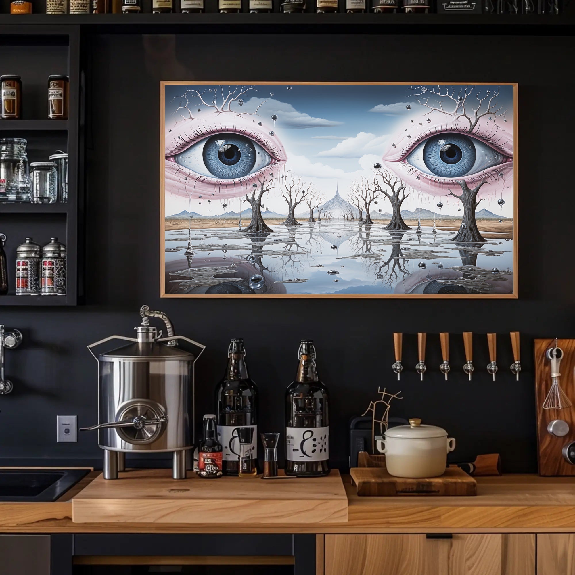 Surrealistic Eyescape Dreamscape Wall Art - Abstract or Artistic Poster