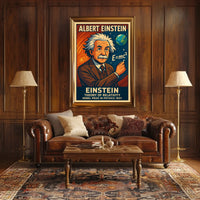 Einstein Relativity Educational Science Poster