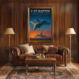 F-22 Raptor The Future Of Aerial Poster