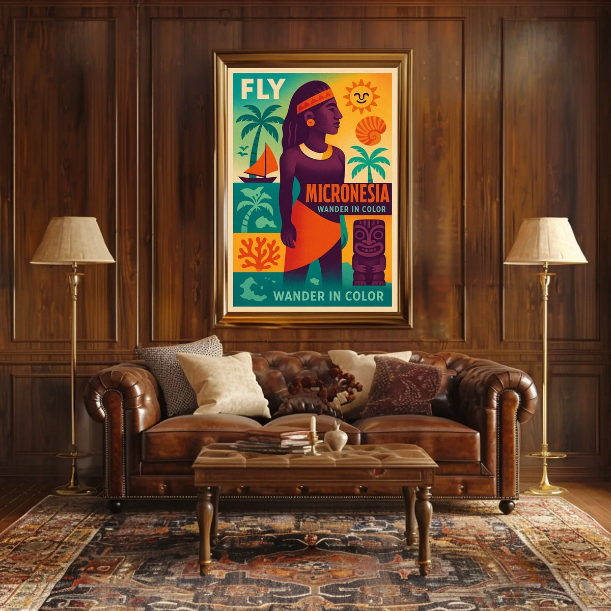 Wander in Color Micronesia Poster