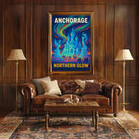 Anchorage Northern Glow Poster