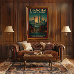 Shanghai The Pearl of the Orient Poster