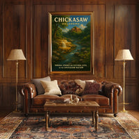 Chickasaw Nation Mineral Springs And Poster