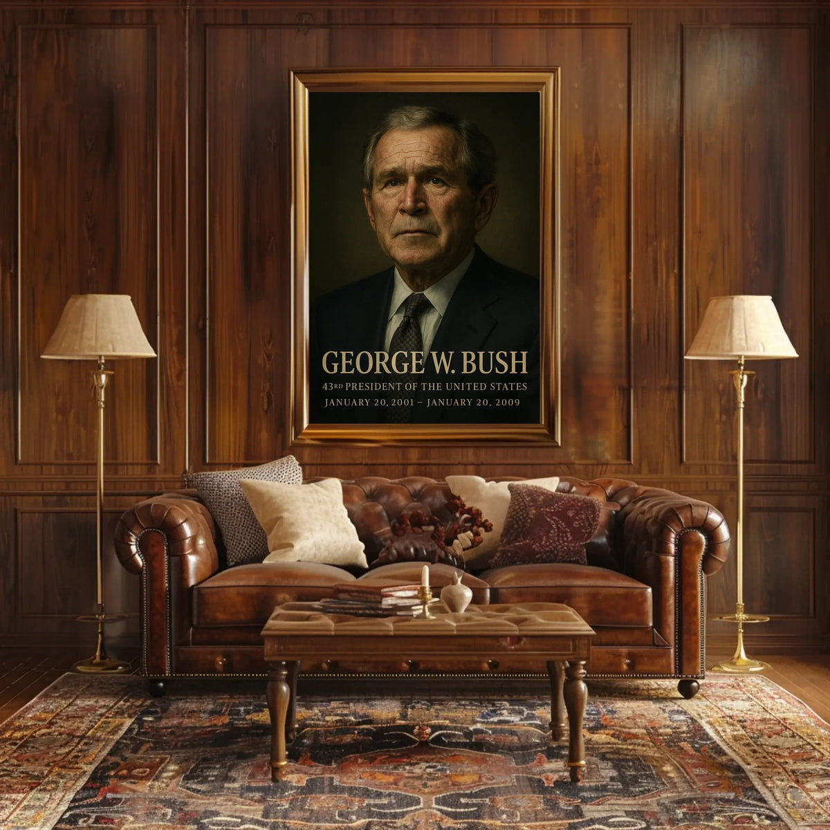George W Bush 43Rd President Poster Wall Art 18x24