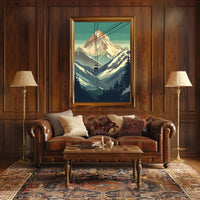 Majestic Mountain Cable Car Poster